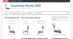 Desktop Screenshot of crosstrainertest.net