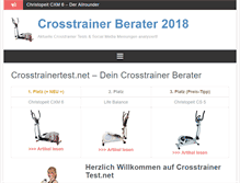 Tablet Screenshot of crosstrainertest.net